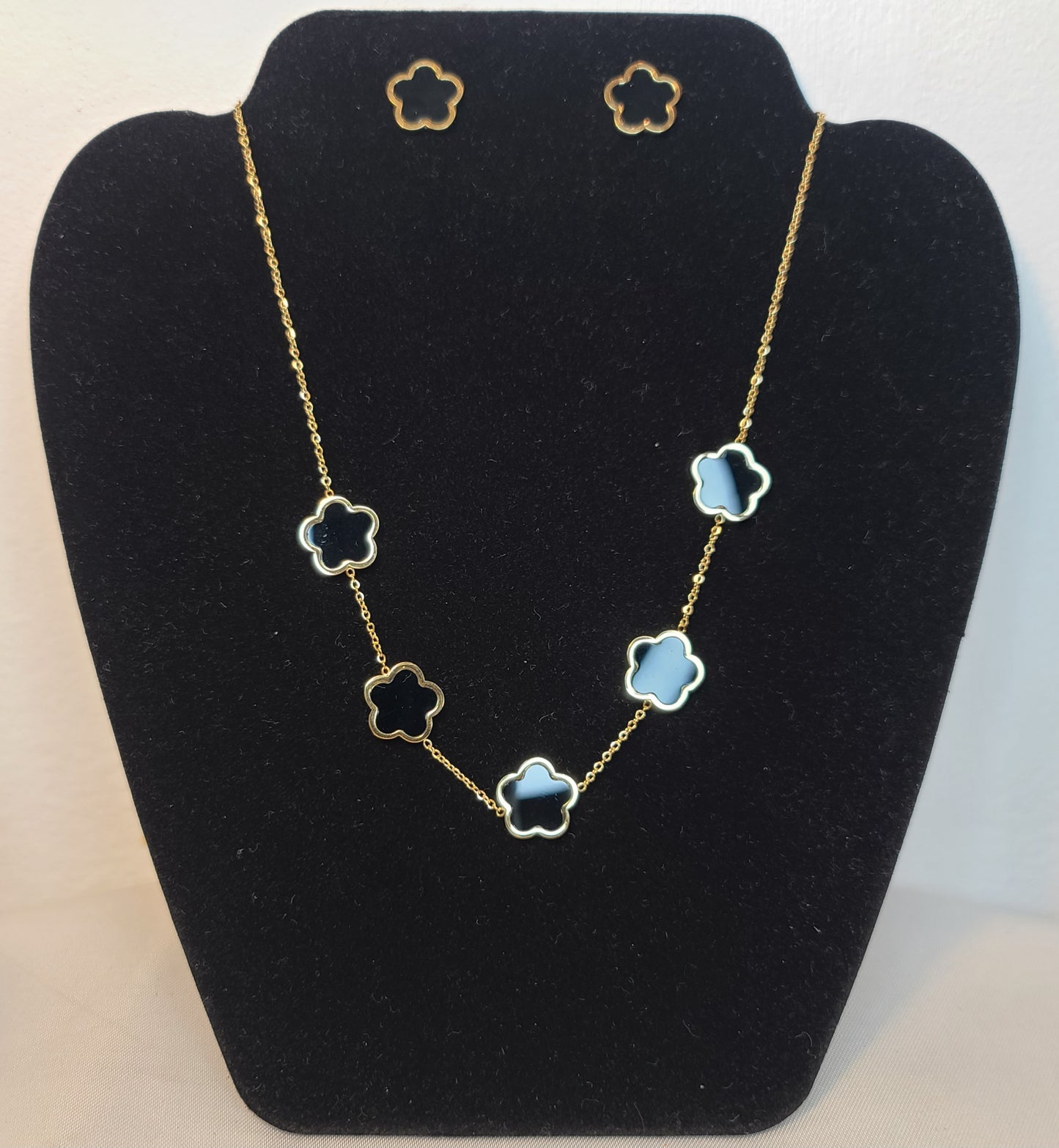 Collier Trèfle Noir